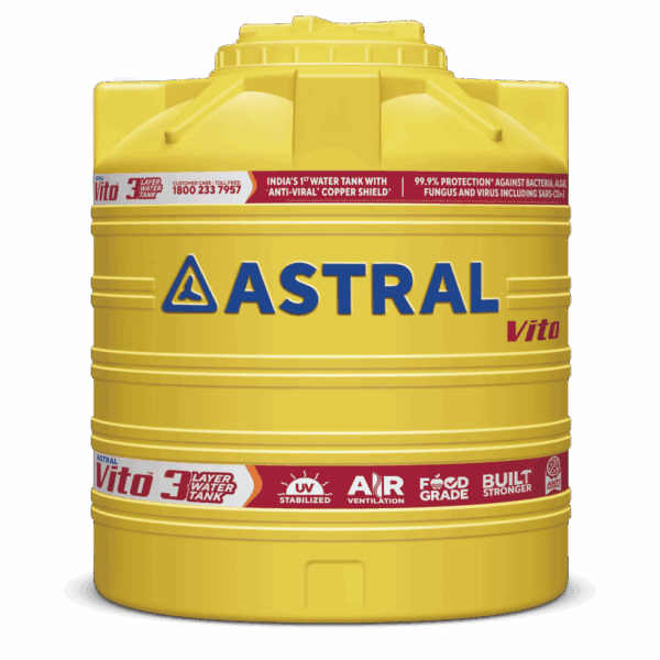 Vito 3 Layer Water Tank with Anti-Viral Copper Shield