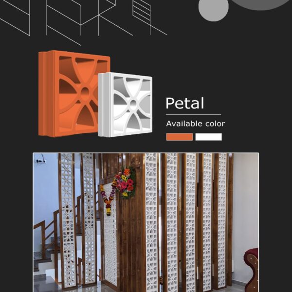 Petal Terracotta Jali (200x200mm)